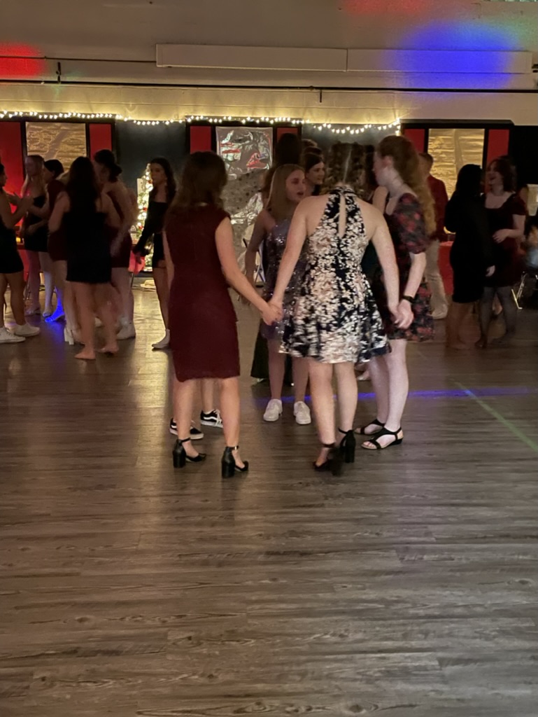 group of students dancing at HCA Gala